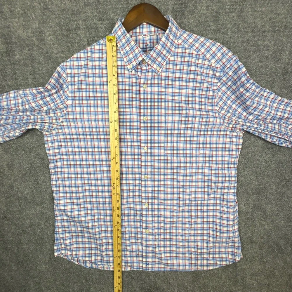 Vineyard Vines Button Down Mens XL Blue Red Plaid OTG Performance Brrr Shirt